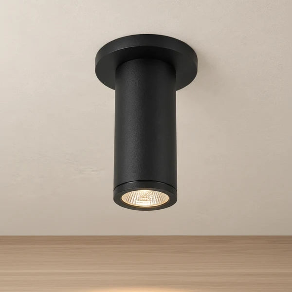 Kuzco Nordic 4 In Outdoor LED Flush Mount Light Black
