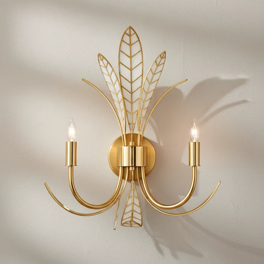 Currey and Company Barton 19 In Wall Sconce Brass