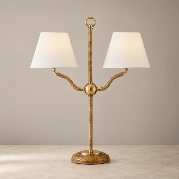 Currey and Company Sirocco 22 In Desk Lamp Brass