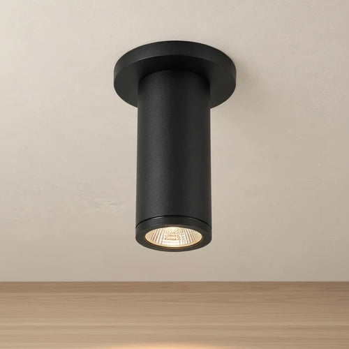 Kuzco Nordic 4 In Outdoor LED Flush Mount Light Black