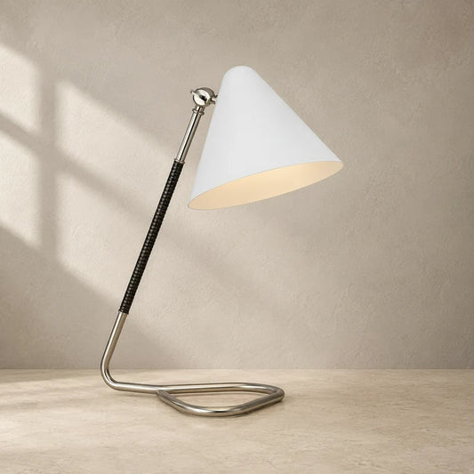 Visual Comfort Laken 17 In Desk Lamp Polished Nickel