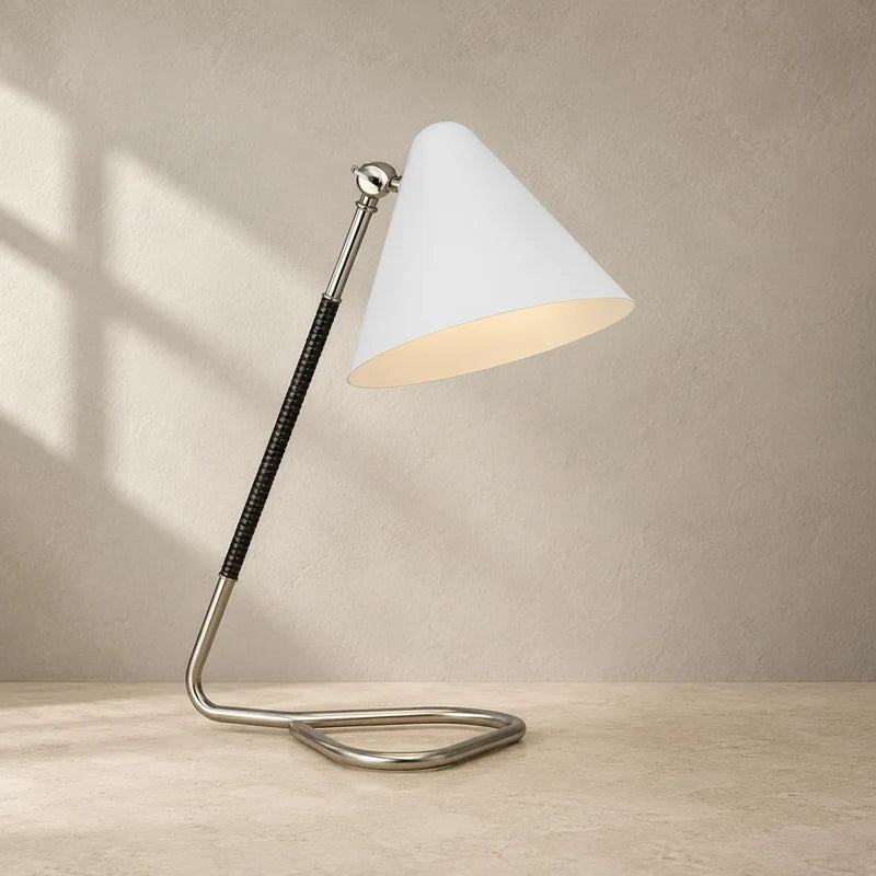 Visual Comfort Laken 17 In Desk Lamp Polished Nickel